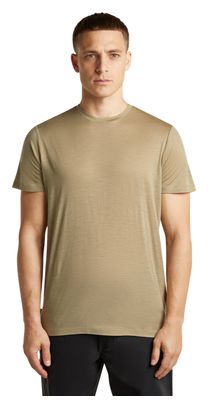 Camiseta técnica Icebreaker Merinos 150 Tech Lite beige para hombre