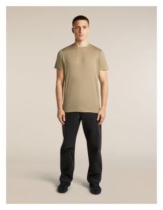 Camiseta técnica Icebreaker Merinos 150 Tech Lite beige para hombre