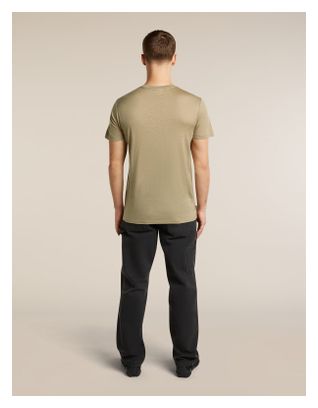 Camiseta técnica Icebreaker Merinos 150 Tech Lite beige para hombre