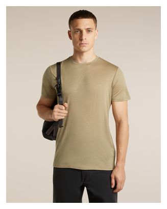 Camiseta técnica Icebreaker Merinos 150 Tech Lite beige para hombre