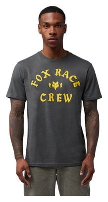 Fox Race Crew Kurzarm T-Shirt Grau