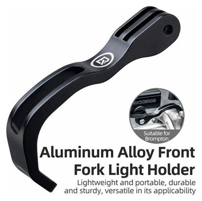Support de phare de vélo  extension de phare avant de vélo pliant