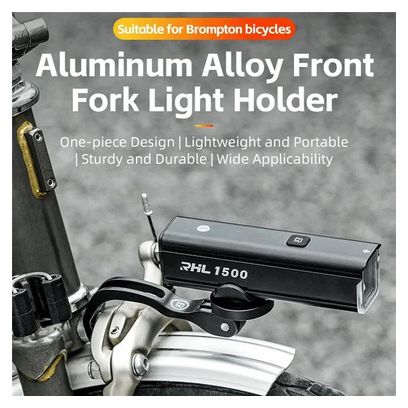 Support de phare de vélo  extension de phare avant de vélo pliant