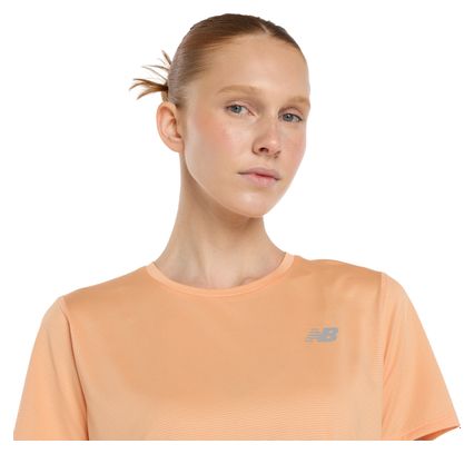Damestrui New Balance Sport Essentials Orange met korte mouwen