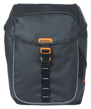 Sacoches de Porte-Bagage Basil Miles Tarpaulin 34L Noir / Orange