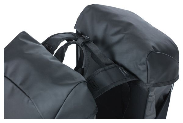 Sacoches de Porte-Bagage Basil Miles Tarpaulin 34L Noir / Orange