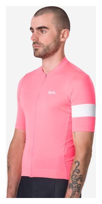 Maglia Rapha Core Pink/White Uomo a maniche corte