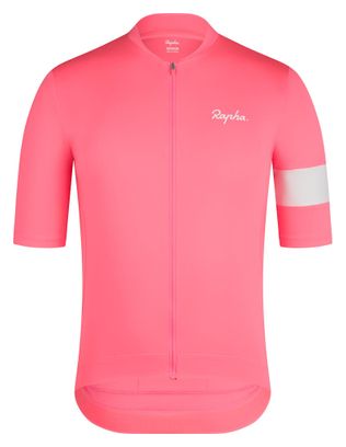 Maglia Rapha Core Pink/White Uomo a maniche corte