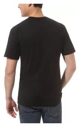 T-shirt nera a maniche corte con logo Vans