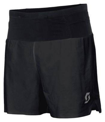 Pantalones cortos 2 en 1 Scott Hybrid RC Run negros para hombre