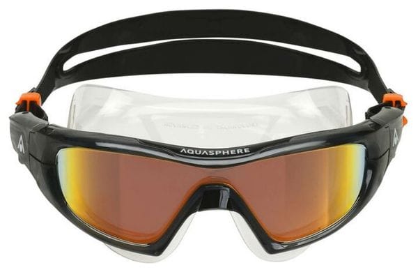 Gafas <p>Aquasphere</p>Vista Pro Negro Naranja Titanio Espejo