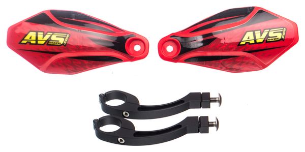 AVS KIT DECO Hand Guard Red Black