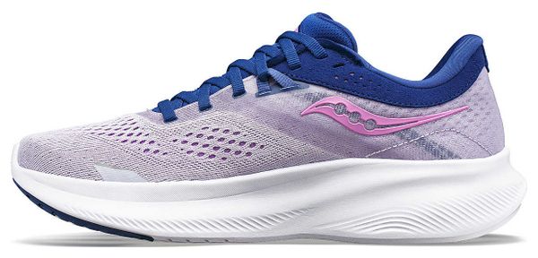 Saucony Ride 16 Women's Running Shoes Pink Blue