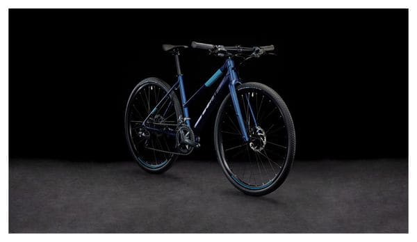 Vélo Fitness Cube Nulane Trapeze Shimano Claris 8V 700 mm Bleu Velvet 2023