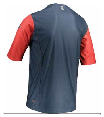 Maillot Manches Courtes Leatt MTB 3.0 Bleu Onyx