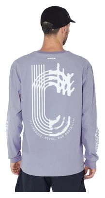 T-Shirt Running Circle Feel Good Run Track 2.0 Violet Homme
