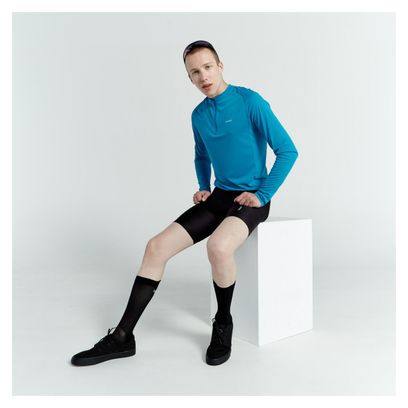 Triban Essentiel Blue Long Sleeve Jersey