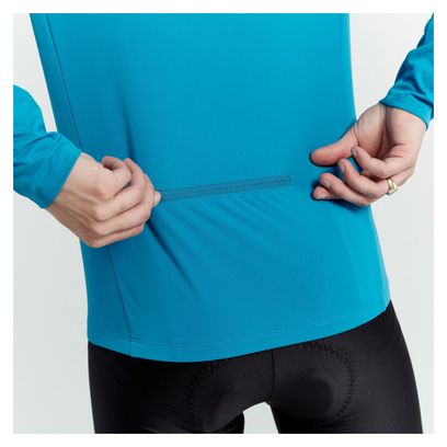 Triban Essentiel Long Sleeve Jersey Blue