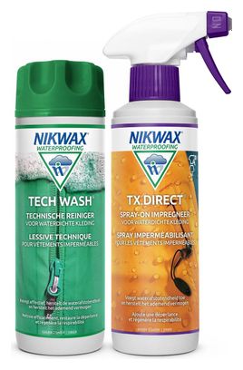 Lessive Tech Wash 300ml et imperméabilisant TX.Direct 300ml Spray-On