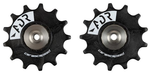 Pair of Ceramicspeed Alpha Bearings for Shimano M9100, Black