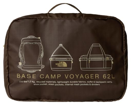 The North Face Base Camp Voyager 62L Brown Travel Bag