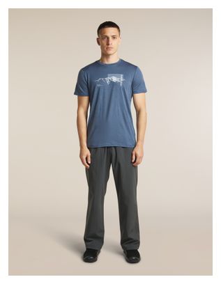 Icebreaker Merinos 150 Tech Lite Funktions-T-Shirt für Herren, blau