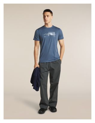 Icebreaker Merinos 150 Tech Lite Funktions-T-Shirt für Herren, blau