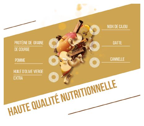 Baouw Barre Protéinée BIO Pomme Cannelle 50g