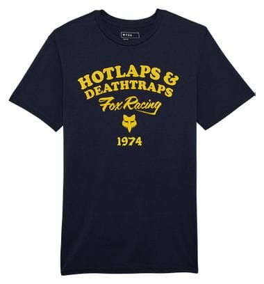 Fox Hotlaps Korte Mouw T-shirt Blauw