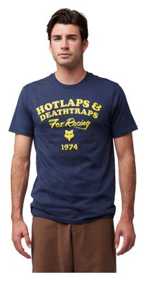 Fox Hotlaps Korte Mouw T-shirt Blauw