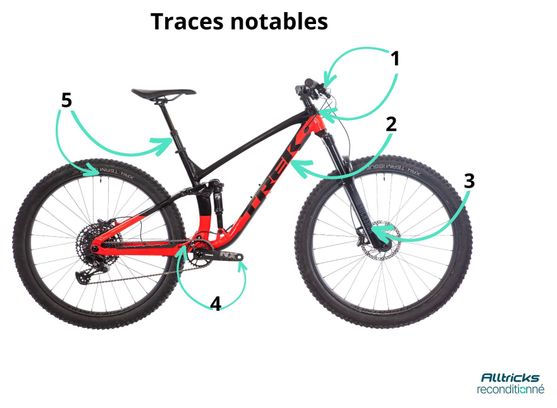 Produit Reconditionné - VTT Tout-Suspendu Trek Fuel EX 7 5e gén. Sram NX Eagle 12V 29' Rouge Noir 2023