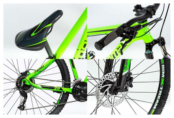 VTT Semi-Rigide Moma Bikes Peak 29'' Shimano Altus 27V Vert