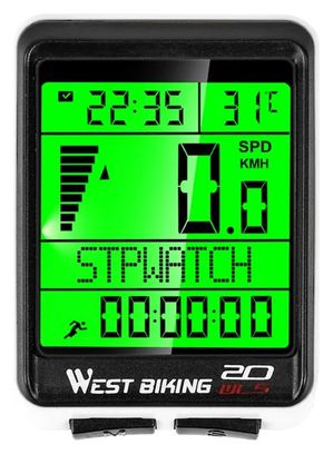 COMPTEUR DE VITESSE de vélo sans fil LCD, ordinateur de vélo sans fil, étanche EUR 17,54