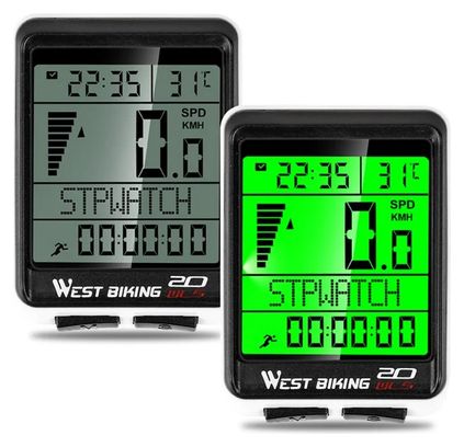 Compteur de vélo sans fil pour VTT et route  écran rétroéclairé étanche