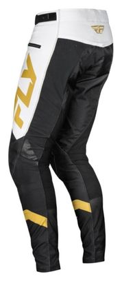 Fly Racing Rayce Broek Wit/Zwart/Goud Kind