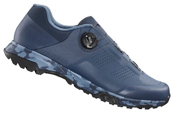 Pairs of Shimano ET700 Blue Bike Shoes