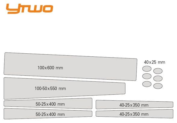 Kit completo YTWO (12 pezzi) 0,30 mm trasparente