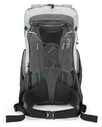 Mochila de senderismo para mujer Rab Muon ND40L Blanco/Gris