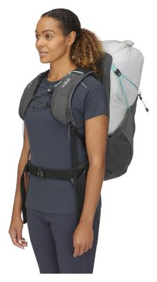 Mochila de senderismo para mujer Rab Muon ND40L Blanco/Gris