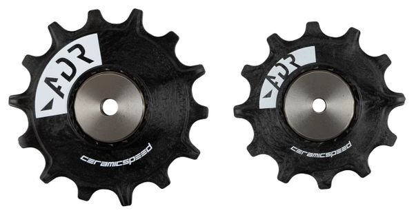 Ein Paar Ceramicspeed Alpha-Rollen für Sram Red E1/Force E1, schwarz