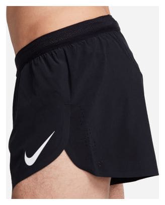 Pantalón Corto Nike AeroSwift 2in Split Negro Hombre