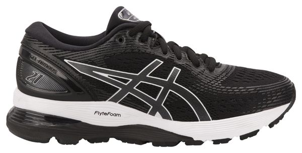 Asics Gel Nimbus 21 Noir Blanc Femme