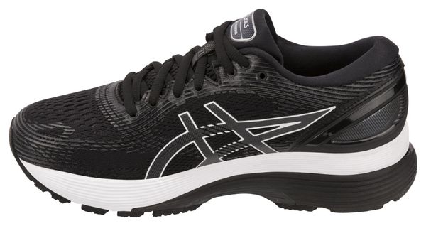 Asics Gel Nimbus 21 Noir Blanc Femme