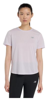 Damestrui New Balance Athletics Violet met korte mouwen