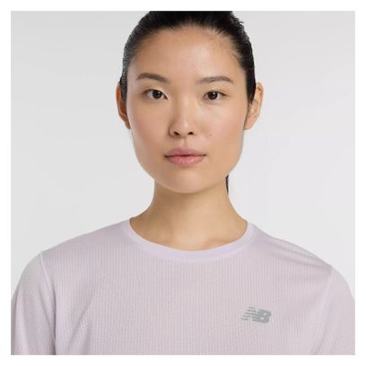 Damestrui New Balance Athletics Violet met korte mouwen