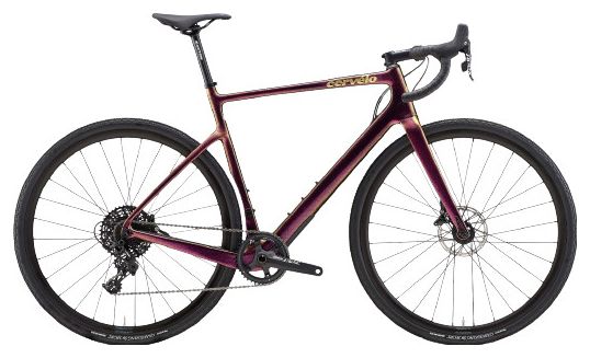 Bicicleta Gravel Cervélo Aspero Sram Apex 11V 700 mm Violeta Puesta de Sol 2022