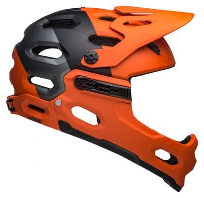 Helmet with Removable Chin Bell Super 3R Mips Orange Black