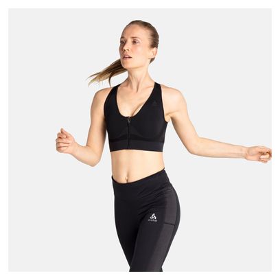 Reggiseno alto senza cuciture Odlo da donna nero