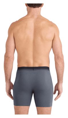 Boxershorts Saxx Essential Cotton Brief Fly Grau Herren