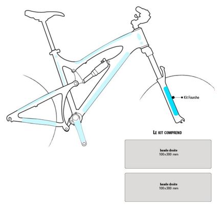 Fork Kit YTWO (2 pezzi) 0.30mm trasparente